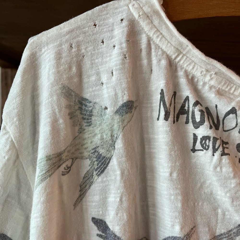 Bird Print Women's Top - Picture 7 of 14